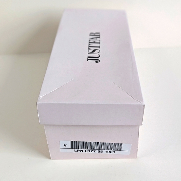 Flawed JustFab Stasha Bohemian Flat Thong Sandals Ankle Strap Pink Silver- sz 10 - Picture 13 of 13